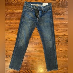 rag & bone Dark Wash Slim Jeans 31 W